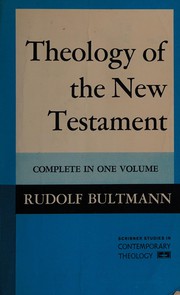 Cover of: Theology of the New Testament