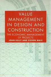 Cover of: Value management in design and construction: the economic management of projects
