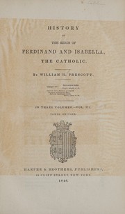 Cover of: History of the reign of Ferdinand and Isabella, the Catholic