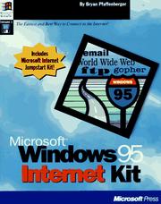 Cover of: Microsoft Windows 95 Internet kit