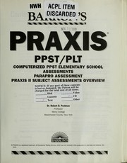 Cover of: Praxis: PPST/PLT