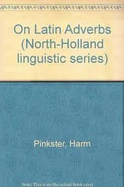 Cover of: On Latin adverbs.