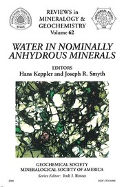 Cover of: Water in Nominally Anhydrous Minerals: Reviews in Mineralogy