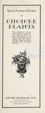 Cover of: Special feature selection of choicer plants