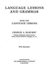 Cover of: Language lessons and grammar