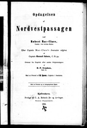 Cover of: Opdagelsen af Nordvestpassagen