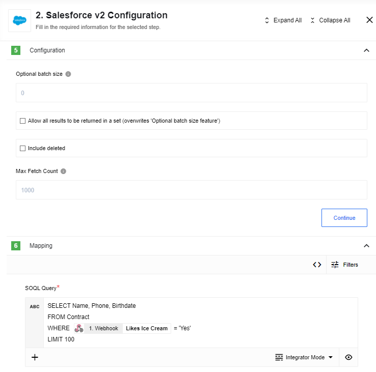 Query action Query action