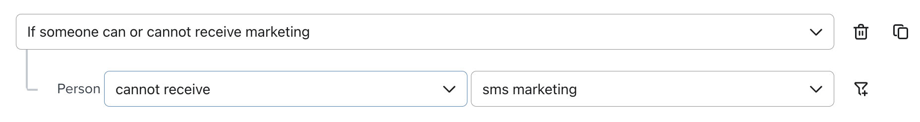 Segment for those not opted in to SMS marketing