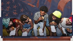 Amerykanie odchodzą od fast foodów. Grafika: Aleksandra Włodarczyk