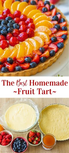 This authentic French fruit tart recipe layers vanilla pastry cream and fresh fruit over a sweet homemade crust. You can even make the crust and pastry cream 2-3 days ahead of time and assemble them the day you are serving for the prettiest presentation.