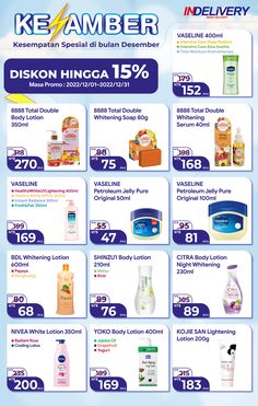 an ad for the kreme amber store with different products on display in blue and