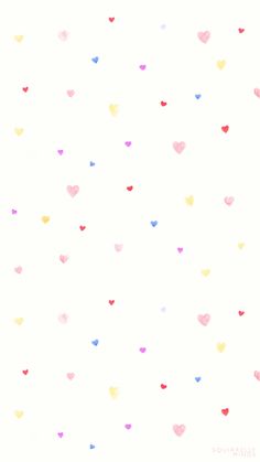 colorful hearts on a white background for valentine's day greeting card or wallpaper