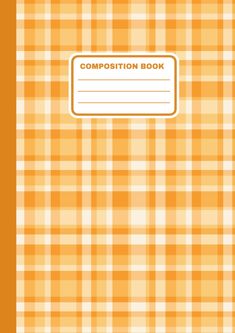 #digitalnotebook #digitaljournaldesign #bookcoverdesign #design #journalprompts #notes #paper #notetaking #wallpaperforyourphone #template Orange Composition Notebook, Yellow Composition Notebook Cover, Yellow And Orange Notebook Cover, Peach Gingham Composition Notebook, Yellow Background Notebook Cover, Yellow Notebook Cover, Orange Fall Notebook Cover, Orange Grid Notebook Cover, Orange Plaid Journal Design