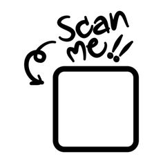 the word scan me is coming out of an electronic device