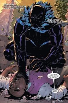 the black panther is laying on the ground with his head in his hands and looking down at him