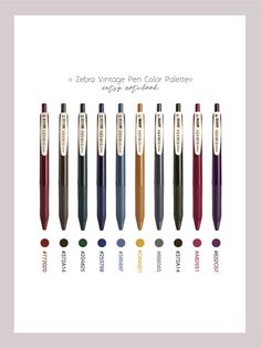 {🔥|🎨|✨|⭐|💻|🎀|📒|📅|🌟|🎁|🖥️|📥|💾}Color Palette | Zebra Vintage Pen | GoodNotes & Notability{2025|New Arrivals|Innovations|Releases|Top|Best|Hottest|Trends|Future|Must-Have|Cutting-Edge|Breakthrough|Elite|Premiere|Upcoming|Exclusive}