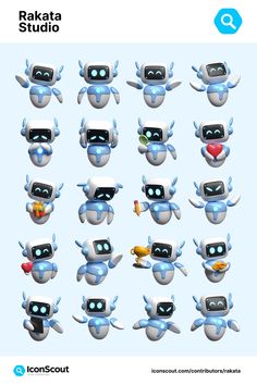 Greetings! Wigi_Wigel Studio is here! A team of professional graphic designers graduated from prestigious art universities and with extensive experience of over 10 years in the industry. We have successfully completed numerous projects for clients from various industries around the world. With a passion for creativity and a keen eye for detail, we strive to bring your ideas to life through visually stunning designs. Let’s collaborate and create something truly remarkable together! Robotics Icon Design Ideas, White Robot Icon, 3d Robotics Logo Design, Robot Emotes, Robot Emoji Png, Robot Icon Design, Robot App Icon, Robot Icon Design Process, Robot Icon Png