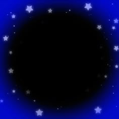 a blue background with white stars in the shape of a circle on top of it