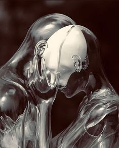 Amazing Interlinked Art, Interlinked Souls, Soul Tied Art, Black And White Energy Art, Couple Aura Art, Soul Tied, Futuristic Couple Aesthetic, Soul Ties Art Black And White, Surreal Couple Art