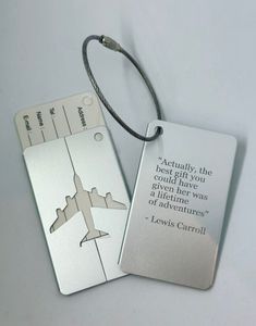 Unique Gift Ideas for Travel Lovers - Travel Vixta Metal Luggage Tags, Luggage Quotes, Travel Luggage Tags Ideas, Suitcase Tags Ideas, Luxury Brand Luggage Tags, Luggage Branding, Suitcase Tag, Travel Luggage Tag Design, Luggage Tag