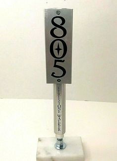 a sign that is sitting on top of a white stand with the word geo written on it