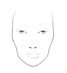 Face Sheet Makeup, Face Map, Makeup Face Chart, Face Drawing For Makeup, Makeup Base Template, Make Up Template Face, Blank Face Template Makeup, Makeup Drawing Template, Blank Face To Draw Makeup On