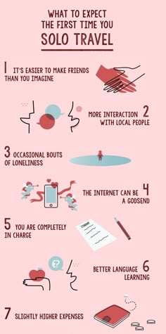 a pink poster with different types of writing on it