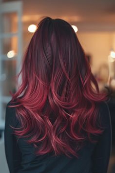 14 Creative Ombre Hairstyle Ideas You Need to Try ASAP Ombre Hair Rouge, Ombre Dark Red Hair, Burgundy Ombre Hair, Deep Red Ombre Hair, Ombre Hair Color Red, Dark Red Ombre Hair Burgundy, Dark To Red Ombre, Ombre Red Hair, Red Hair Balayage