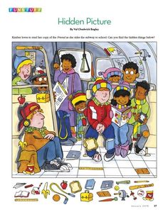 children are sitting in the back of a van with their books and toys on it