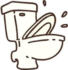 Flushing Toilet Chalk Drawing