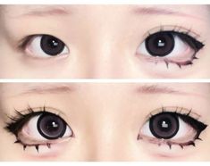 #Japan #makeup Japan Makeup, Anime Makeup, Gyaru Makeup, Kawaii Makeup, Funky Makeup, Cute Eye Makeup, Doll Eye Makeup, Swag Makeup, Japanese Makeup