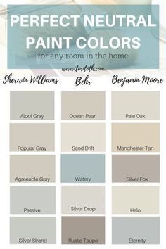 the perfect neutral paint colors for any room in the house