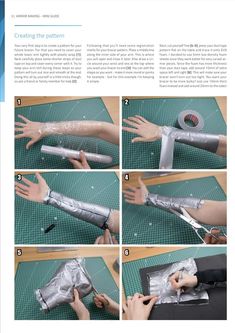 02_Armor_Making_Mini_Guide_by_Kamui Arm Armor Pattern Free, Diy Armour, Warrior Costume Diy, Diy Foam Armor, Diy Cosplay Armor, How To Make Armor Diy, Armor Diy, Armor Costume, Diy Knight Armor
