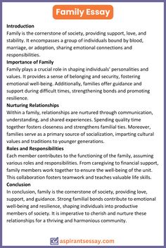 an image of family life and the text on it