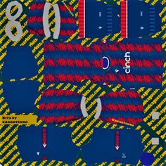 the blue and red soccer uniform is displayed on a plaid pattern background with white numbers