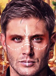 Tribes Face Paint, Battle Face Paint, Cowboy Face Paint, Aztec Face Paint, Rave Makeup Men, Pagan Makeup, Egypt Makeup, Cherokee Face Paint, Viking Makeup