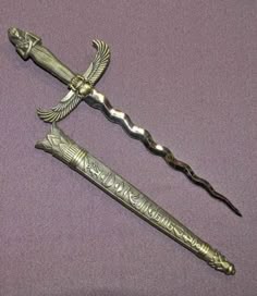 Ankh Knife, Ankh Dagger, Ceremonial Dagger, Dagger With Goddess Handle, Egyptian Knife, Egyptian Knives, Decorative Medieval Dagger, Greek Mythology Dagger, Ornate Dagger