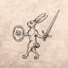Medieval rabbits based on some historical grotesques.  THE WAR RABBITS!!! (except of the pretty chill bard ofc)  #medieval #medievalart #grotesque #grotesk #kingdomcome #kingdomcomedeliverance2 #kcd #kcd2 #rabbit #fantasy #fantasyart #art #artwork #illustration #grotesqueart #polscyartyści #drawing #historicalart #rabbits #darkfantasy #dungeonsanddragons #rpg #ttrpg #tattooinspiration #tattooideas #blackandwhite #medievalillumination #medievalillustration #illumination #fantasycreature Medieval Rabbits, Medieval Bunny Drawing, Medieval Bunny Art, Medieval Monsters, Medieval Illustration, Medieval Rabbit Drawing, Medieval Bunny, Medieval Bestiary, Medieval Creatures