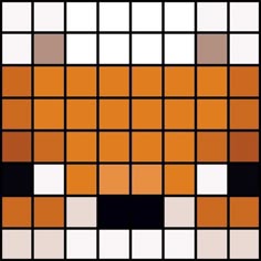 an orange and black square pattern with white squares on the bottom, in different shades