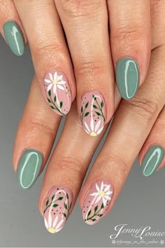 #nail #nails #naildesign #design #nailart #art #summer #summernail Follow & See more post collection in my pin bio, Thank you. Read more inspo & article at Our website. Nails Iseas, Nail Inspiration May 2025, Wildflower Nail Inspo, Simple Summer Nail Inspo Short Almond, Pink Floral Nail Ideas, Spring Nail Art Design, Fun Nail Colors Summer, Flowers Nail Design, Simple Nail Art Designs Short