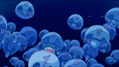 Ponyo Jellyfish, Ponyo Under Jellyfish, Ponyo Gif Banner, Moon Jellyfish Ponyo, Ponyo Aesthetic Gif, Ponyo Gif, Ponyo Gif Wallpaper, Discord Banner Gif Ponyo, Studio Ghibli Gif Wallpaper Pc