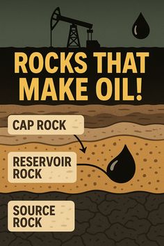 rocks that make oil and cap rock reservoir rock source rock formation diagram with caption