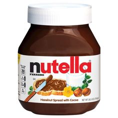 nutella peanut butter with chocolate spread