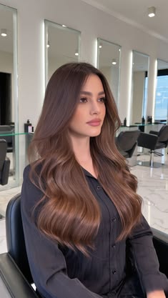 Brunette Hair Cuts, Long Hair Care, Estilos De Corte De Pelo Largo, Cabello Balayage, Honey Brown Hair, Hair Color Light Brown, Colores De Cabello Rubio, Honey Blonde Hair, Light Hair Color