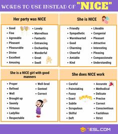 words to use instead of nice