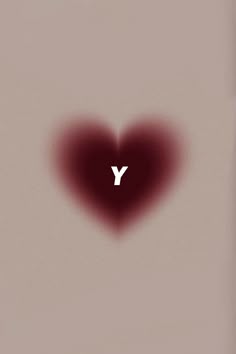 a heart shaped object with the letter y on it