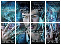 six movie posters with the characters in them