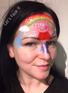 Peppa Pig Face Painting, Peppa Face Paint, Pig Face Paint Kids, Mercat Face Paint, Hello Kitty Face Paint Meme, Face Painting Halloween, Girl Face, Face Painting, Face Paint
