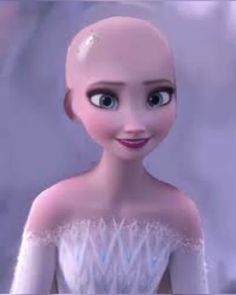 a close up of a person wearing a dress with an alien look on it's face