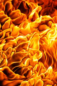 the fire is blazing and it looks like flames